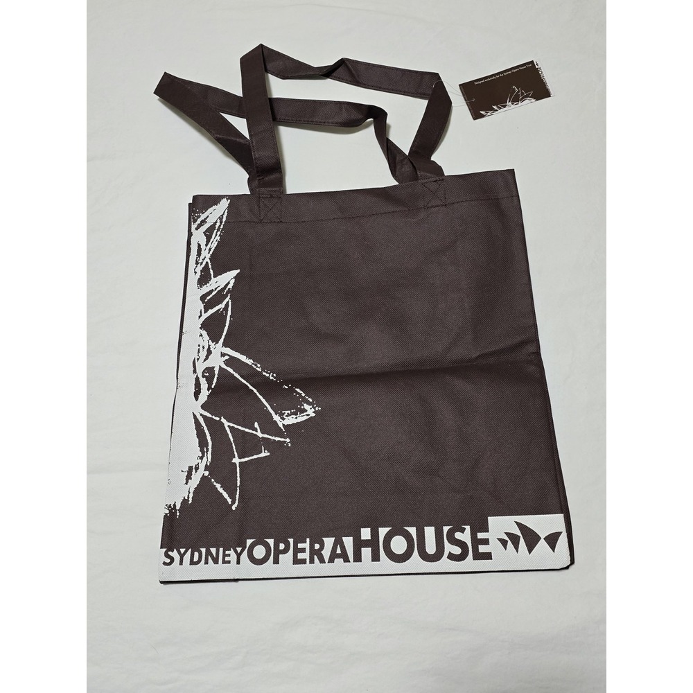 Sydney Opera House Reusable Bag Brown Travel Souvenir Grocery Everyday /0394